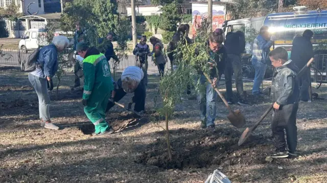 В Одесі у сквері на Великому Фонтані висадили 16 верб у пам’ять про бійців