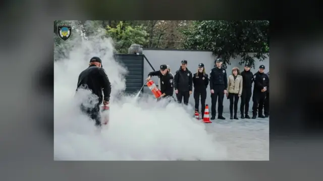 В Одесі для поліції охорони провели навчання з пожежної безпеки